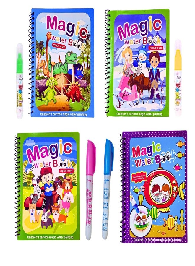 PRIMEFAIR Reusable Water Coloring Book for Toddlers, Mess-Free Paint with Water, Portable Educational Doodle Drawing Toy with Refillable Pens - Color Per a Stock (4) - Image 1